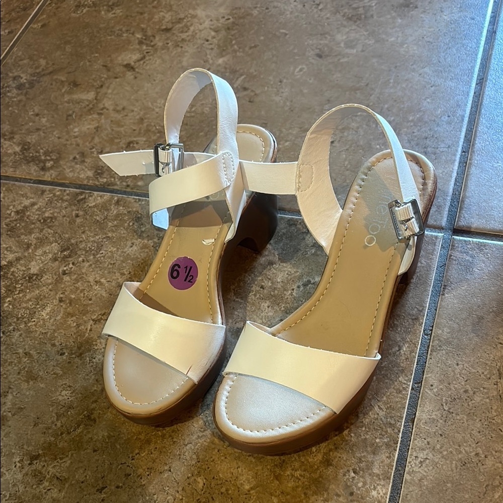 Cute white wedges